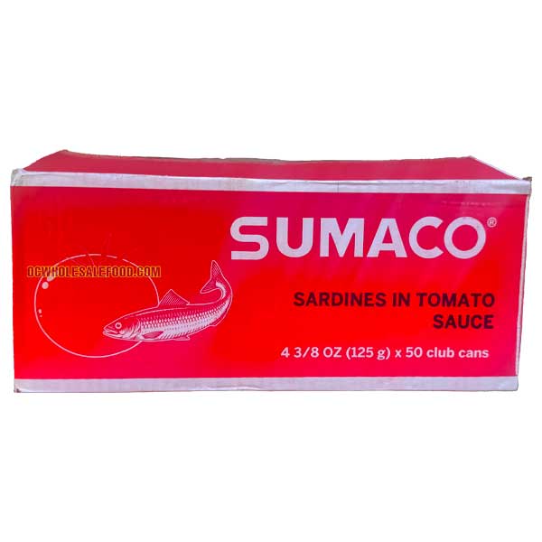 Sumaco Sardines in Tomato Sauce From Morocco (50 x 4.4 Oz)